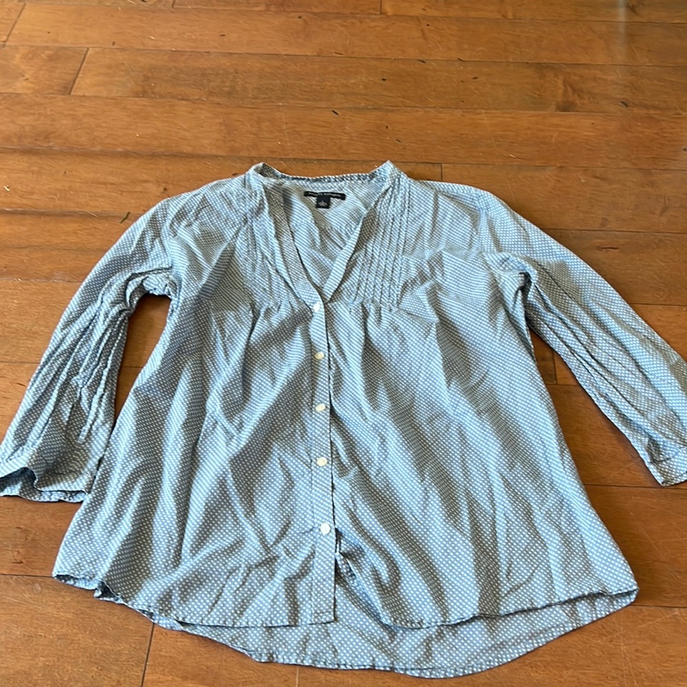 L v-neck button down from Banana Republic